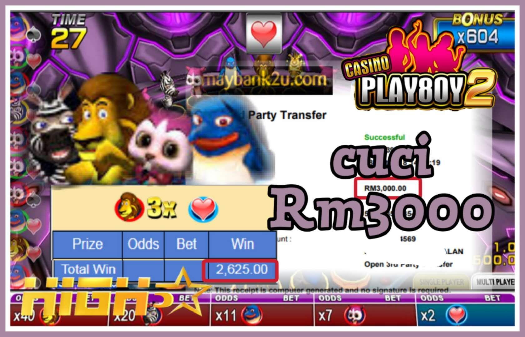 270% Deposit match bonus at Mansion Casino