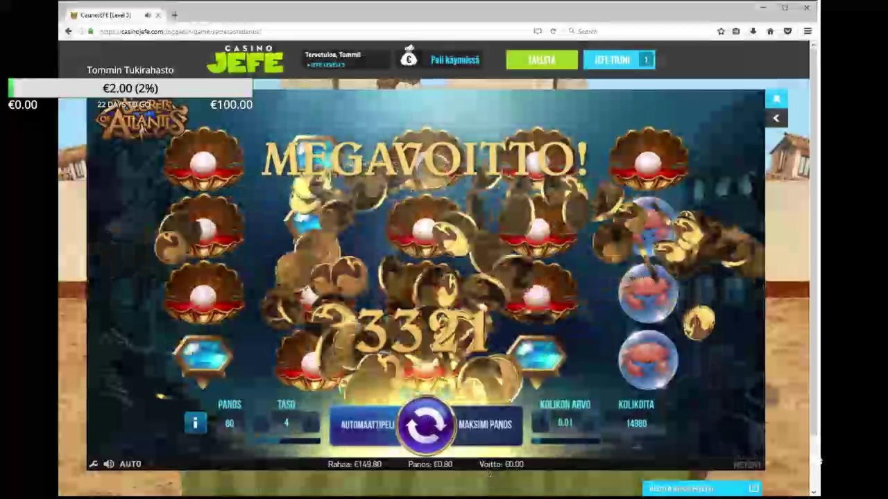 EUR 160 Free Casino Ticket at Casino-X