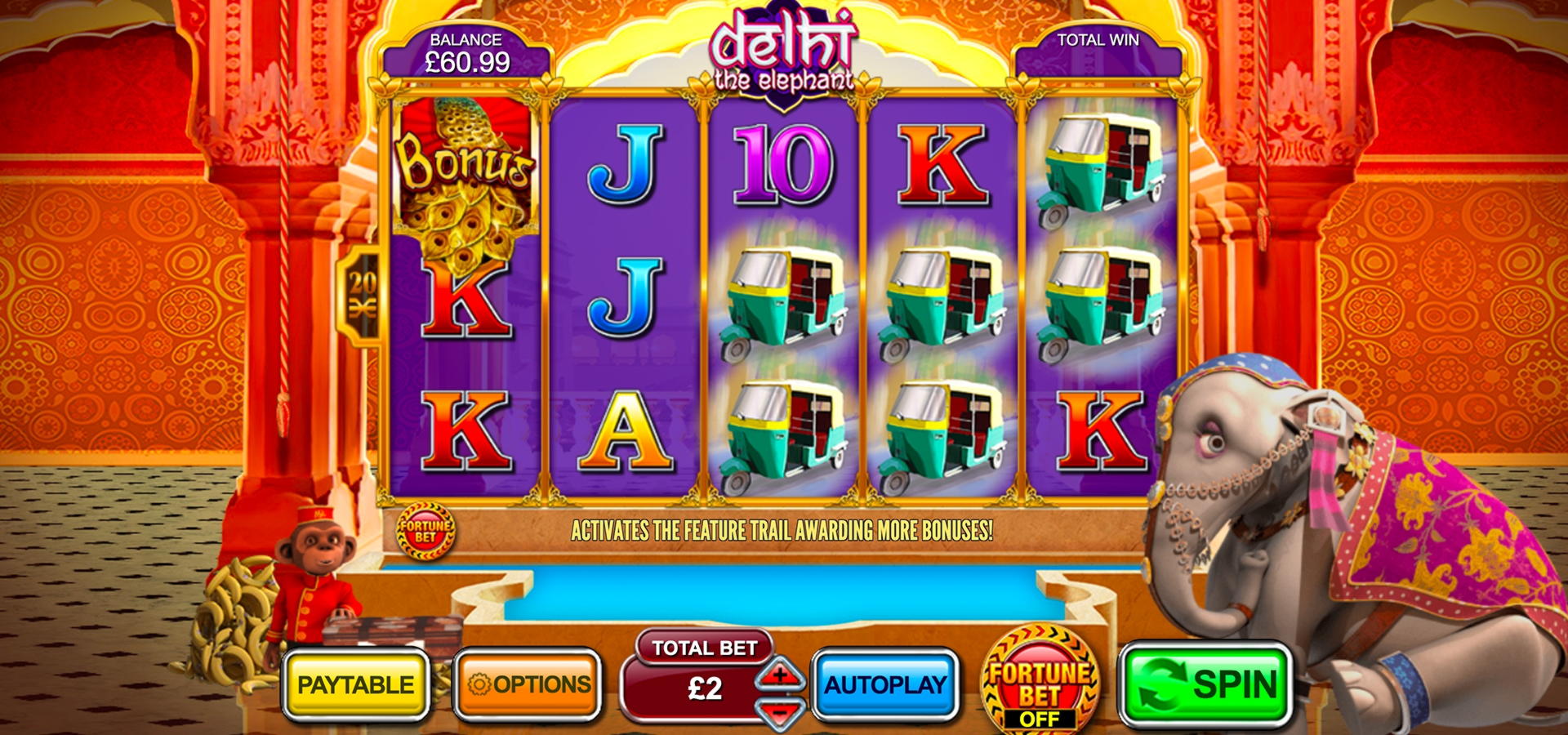 99 free spins no deposit at Come On Casino