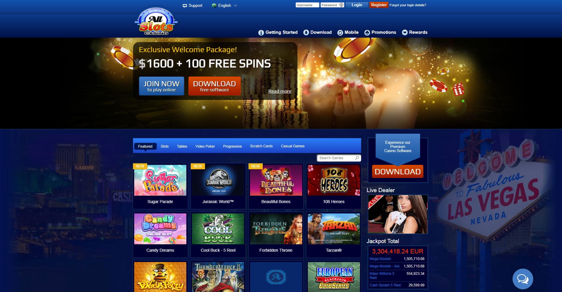 215 Free Spins no deposit at Spin Palace Casino