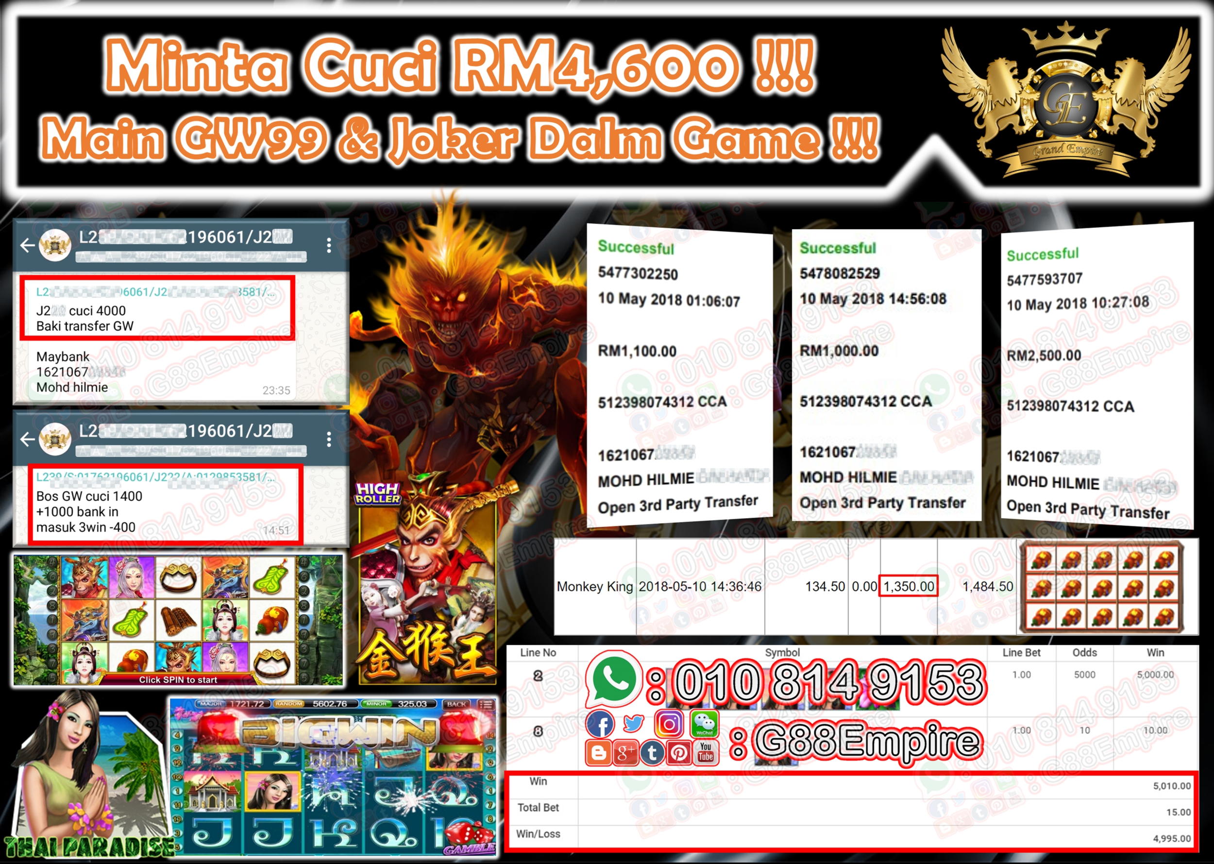 €480 Free chip casino at Royal Panda Casino