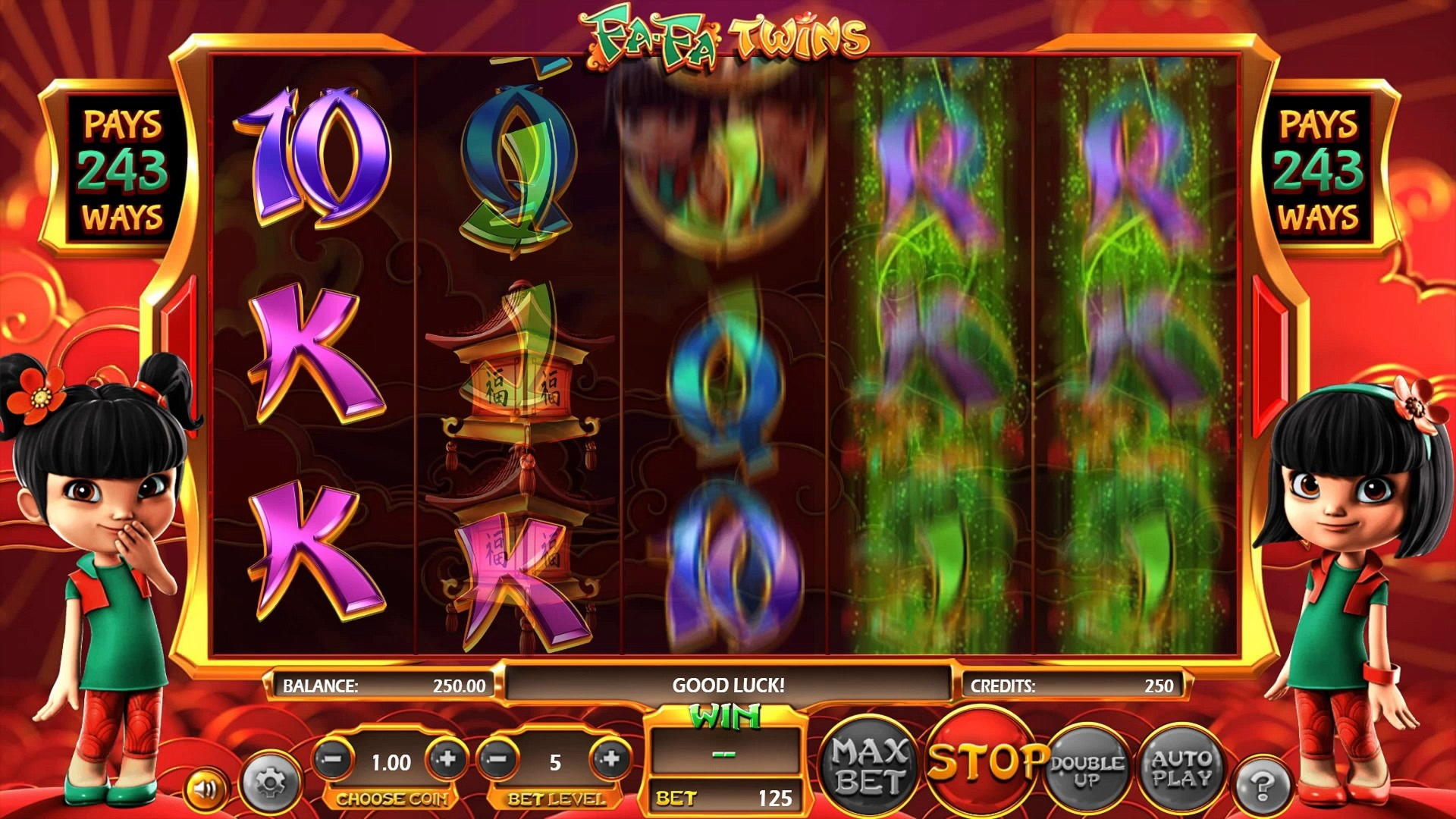 280 Free Spins Casino at Mega Casino