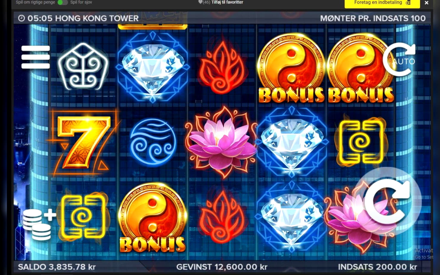 215% Match Bonus Casino at Come On Casino