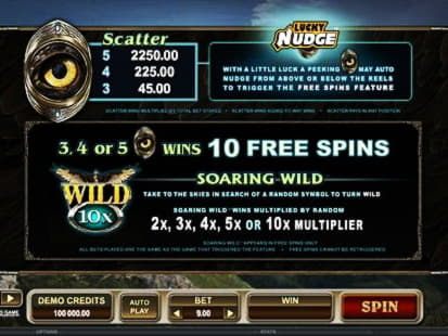 EURO 225 Free Cash at Mansion Casino