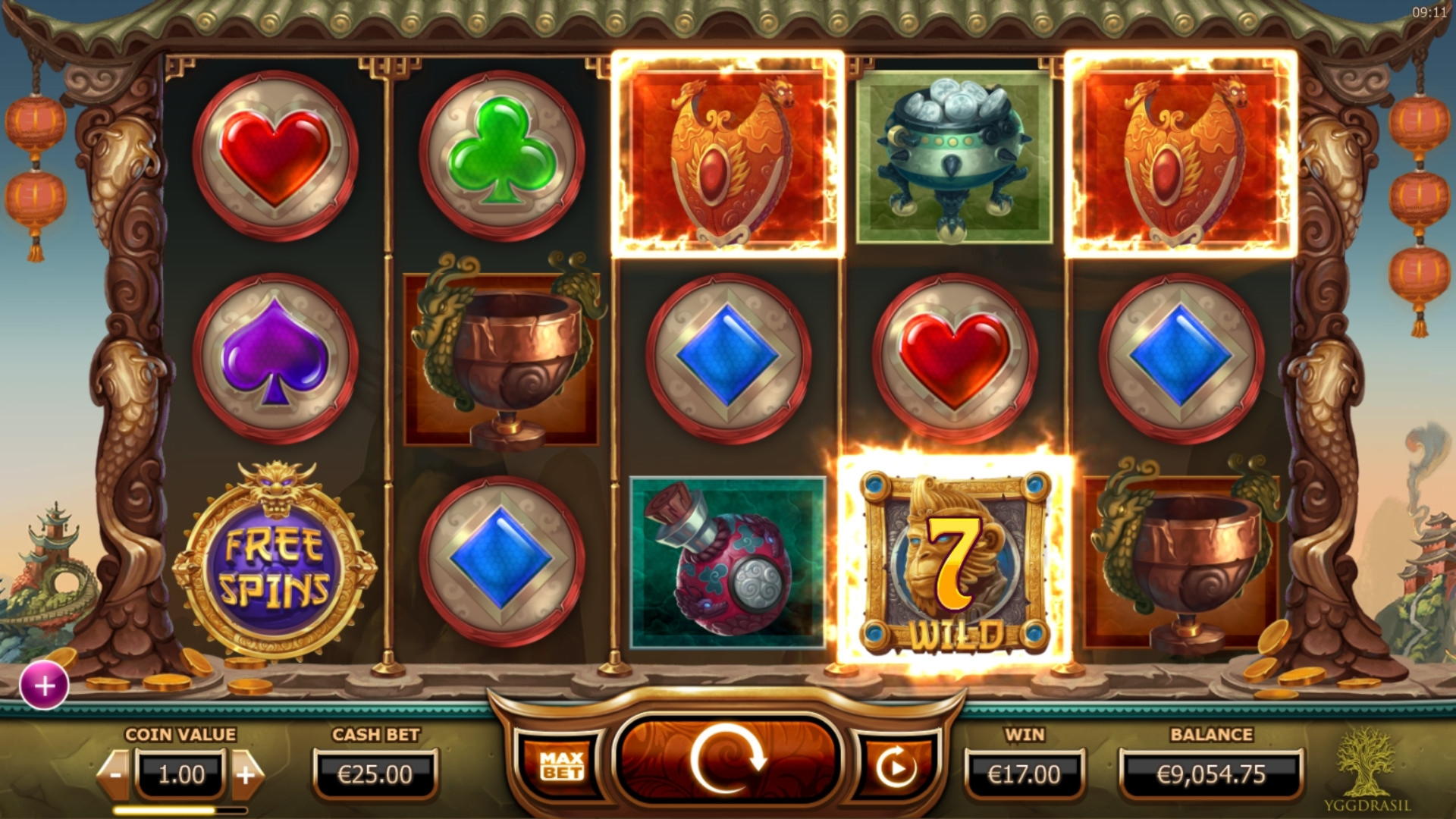 245% Signup casino bonus at bWin Casino