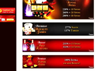 €335 Free chip casino at King Billy Casino
