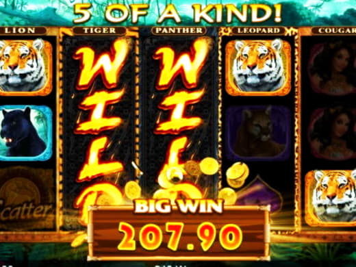 565% Deposit match bonus at Mega Casino