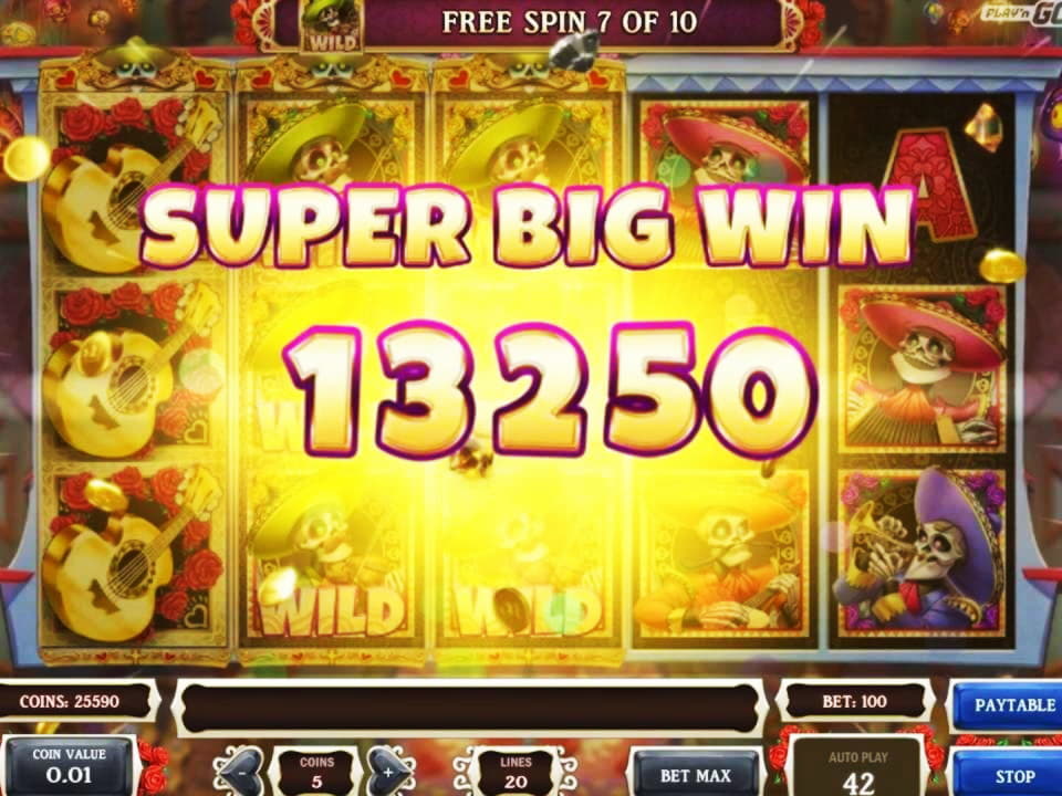 11 Free casino spins at Party Casino