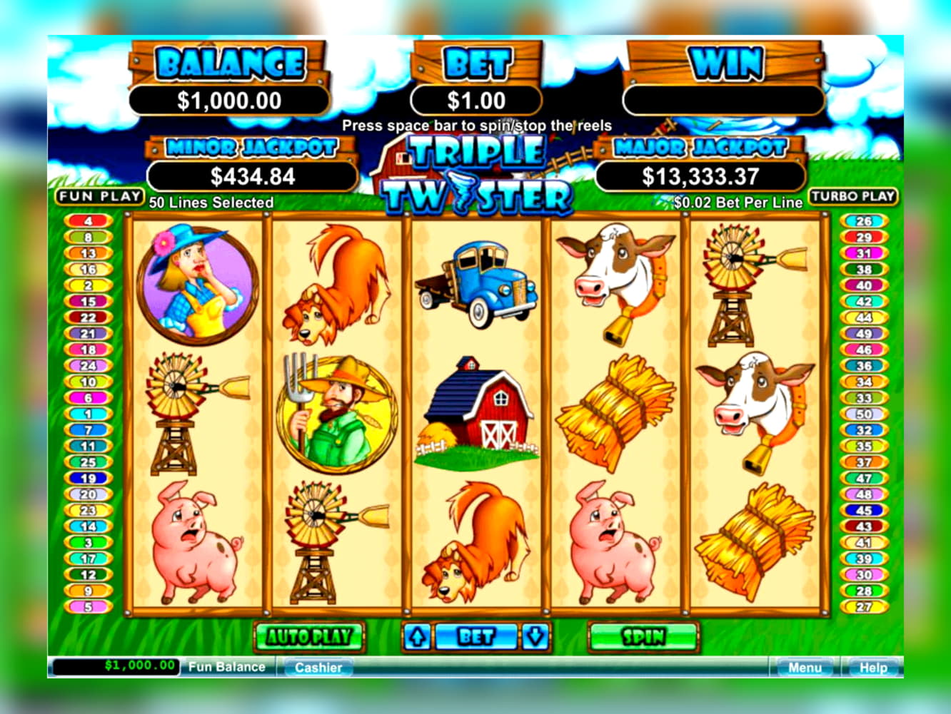 88 free casino spins at Fruity Casa Casino
