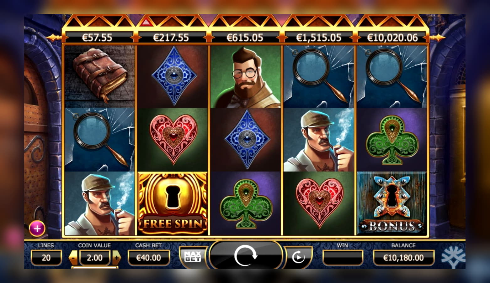 EURO 400 Free Cash at Super Lines Casino