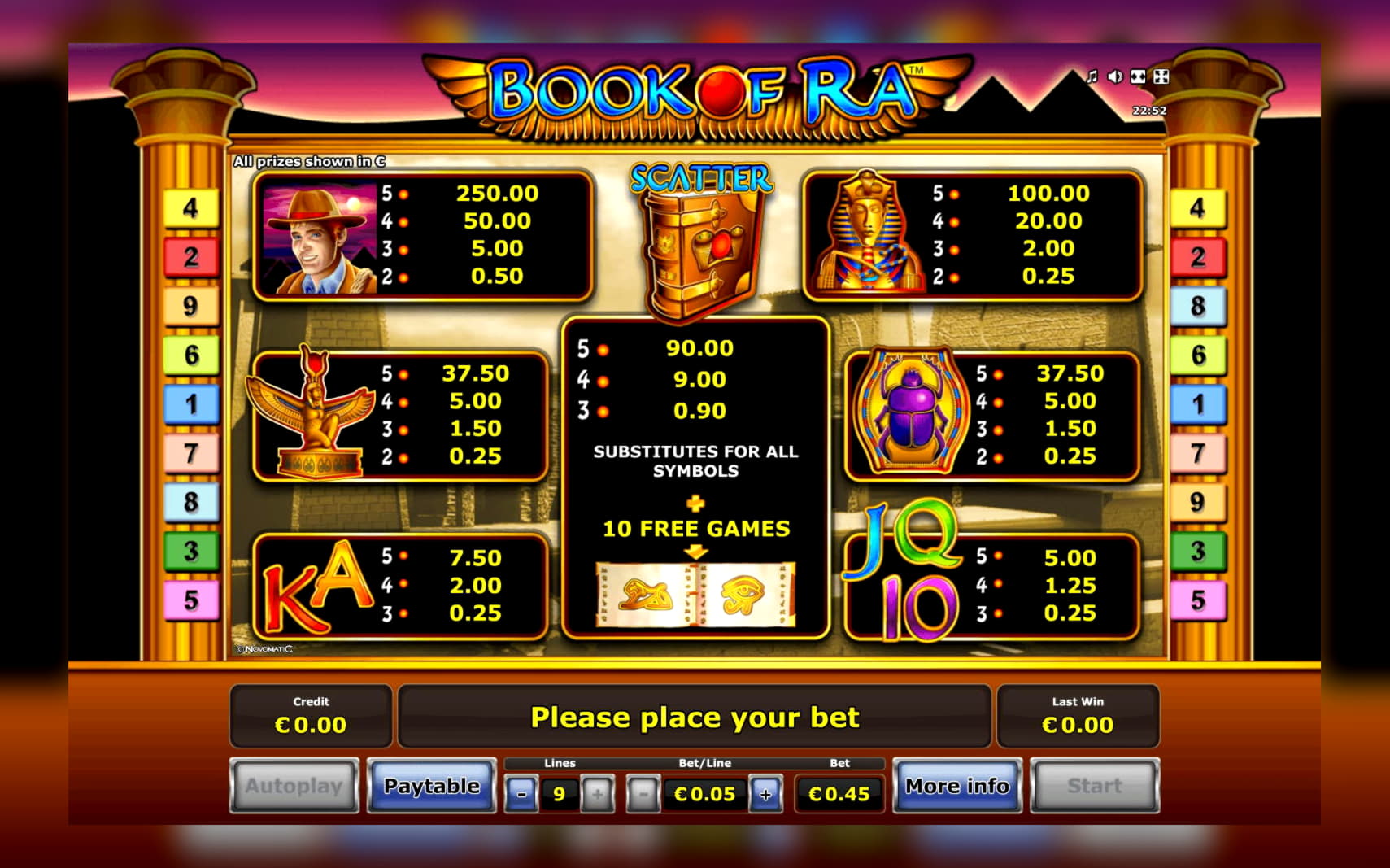 210 Trial Spins at bWin Casino