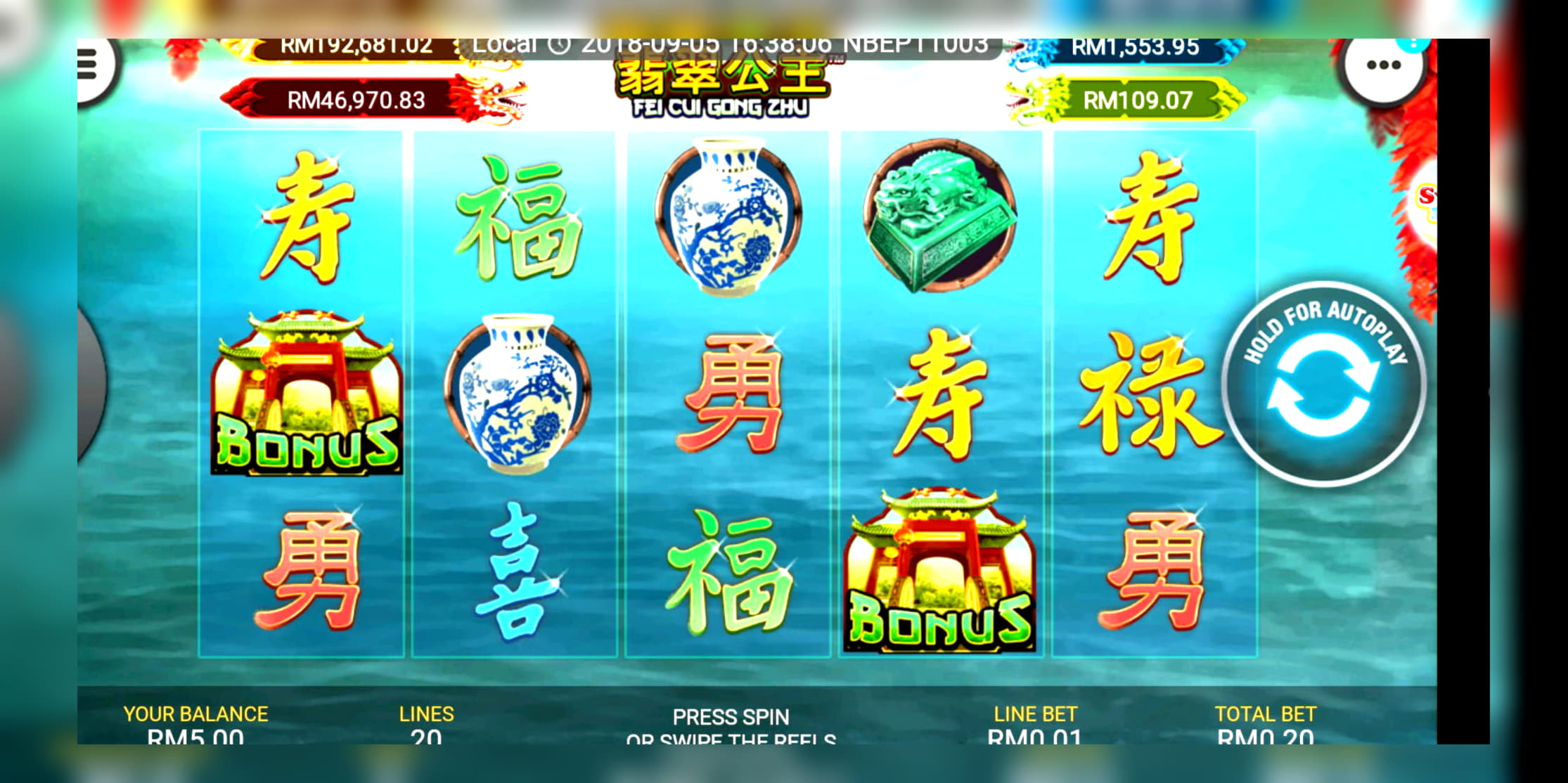 45 FREE Spins at bWin Casino