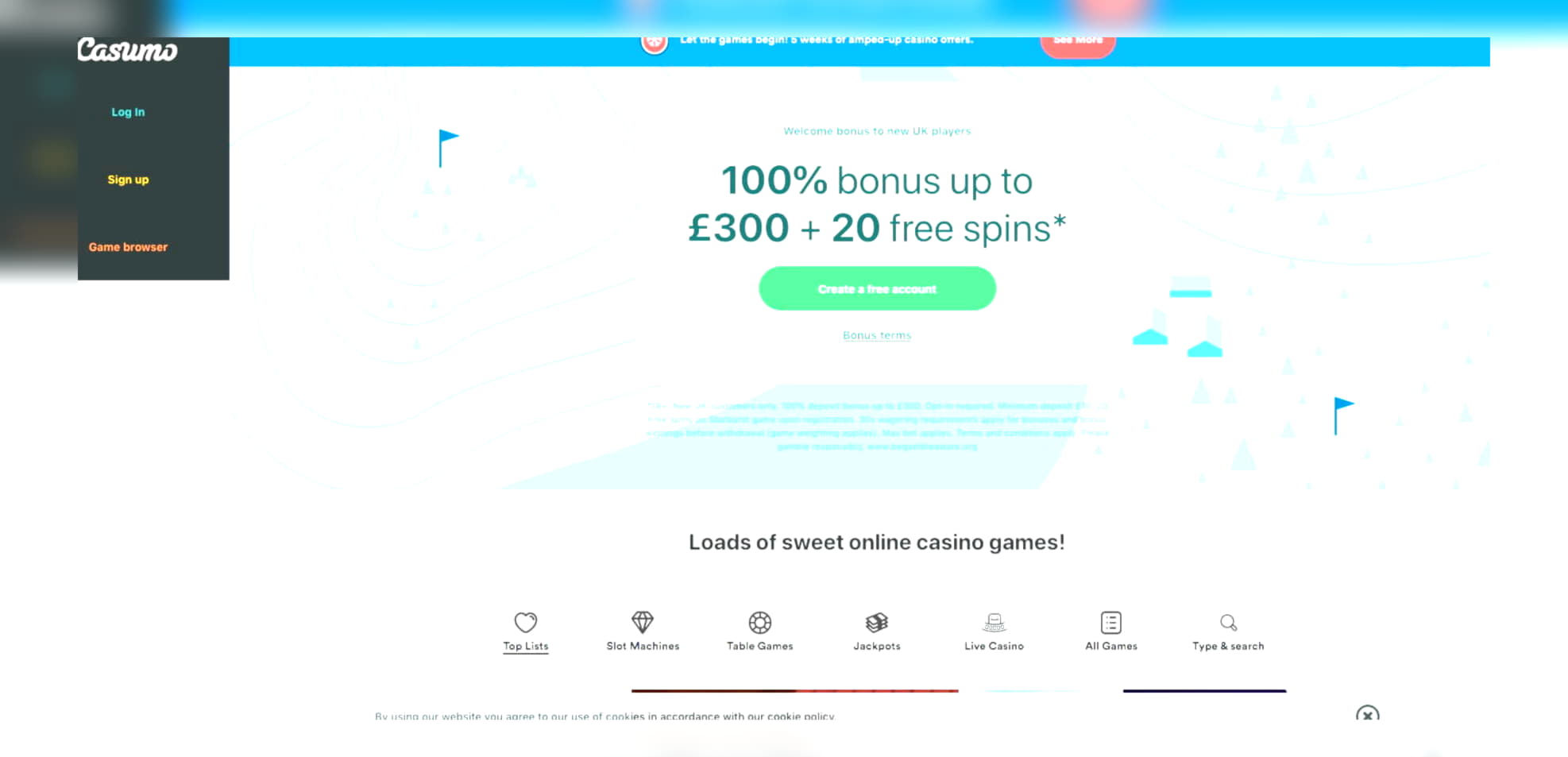 245% Casino match bonus at Spin Palace Casino