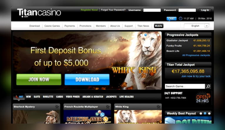 85% Welcome Bonus at Come On Casino