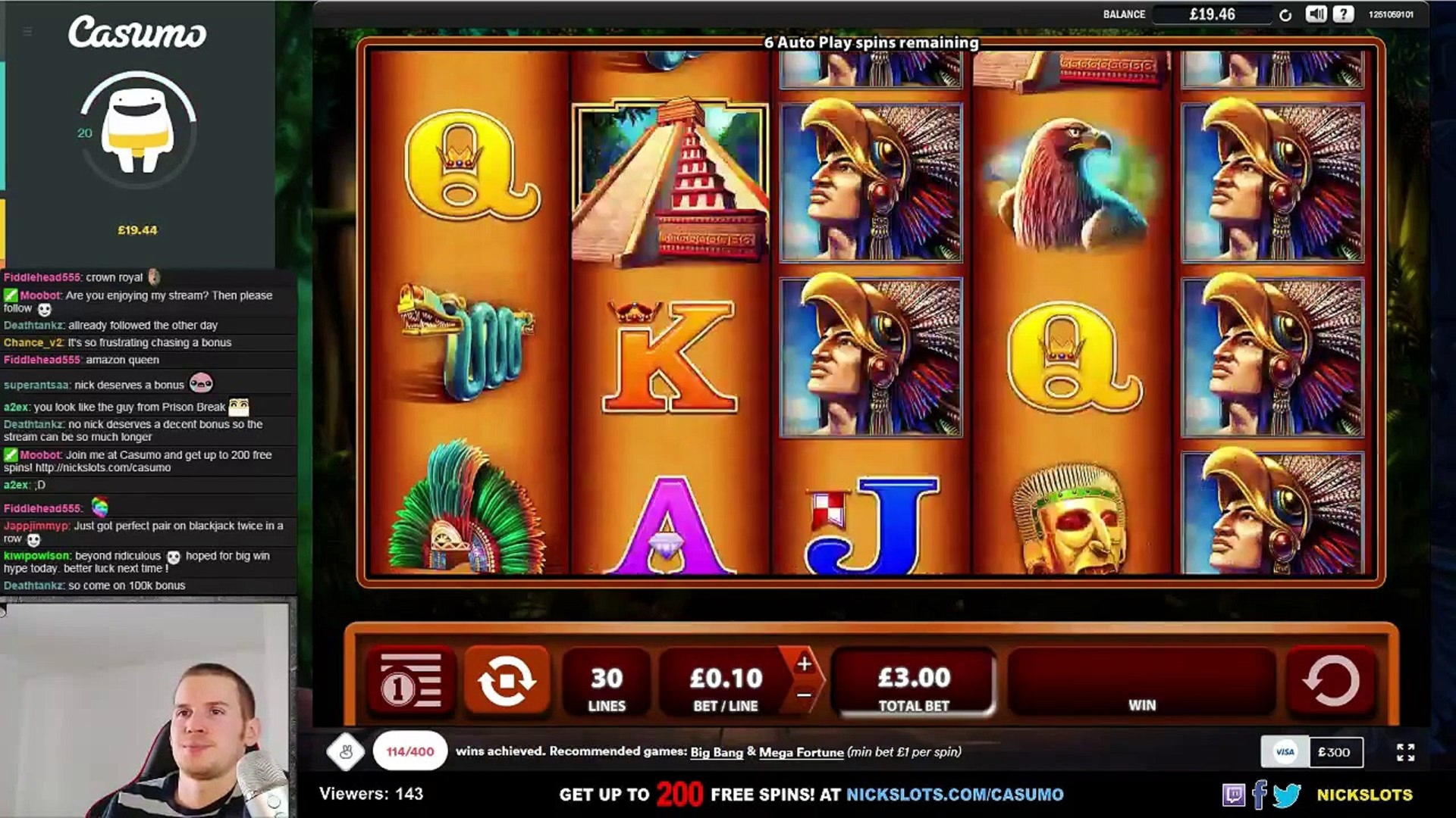 350% Match bonus casino at Betway Casino