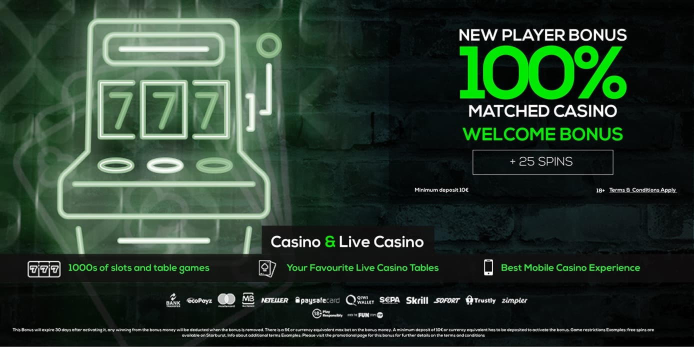 950% Deposit Match Bonus at Party Casino