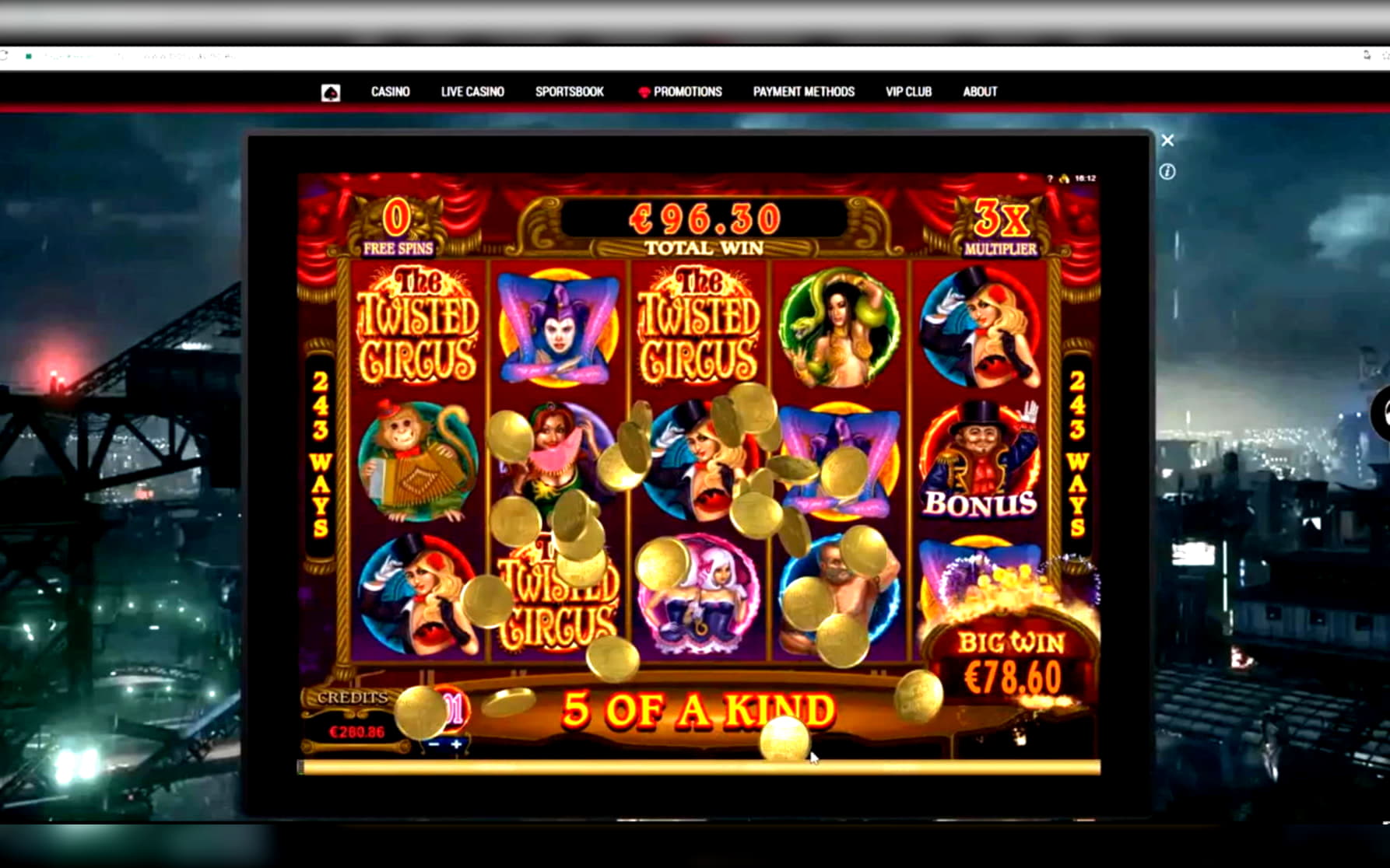 270 Free spins at Jackpot City Casino