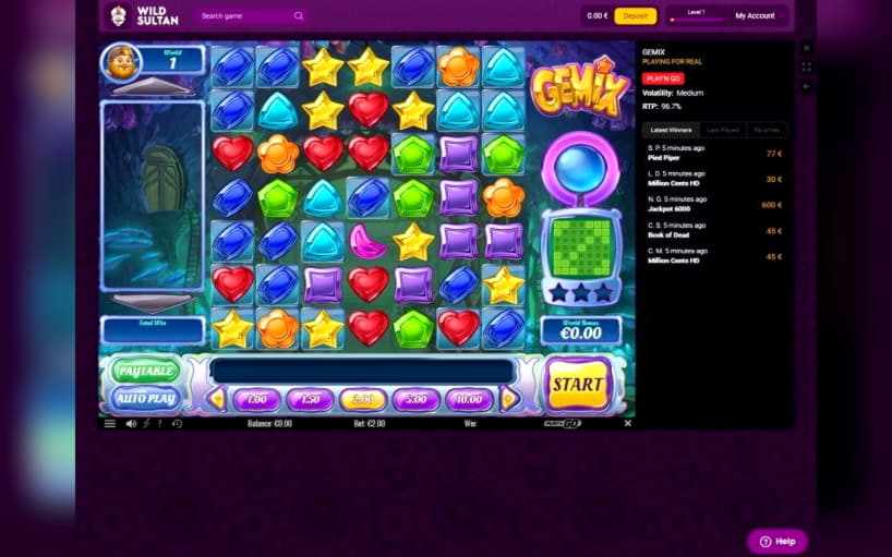 105 Free Spins no deposit casino at Mansion Casino