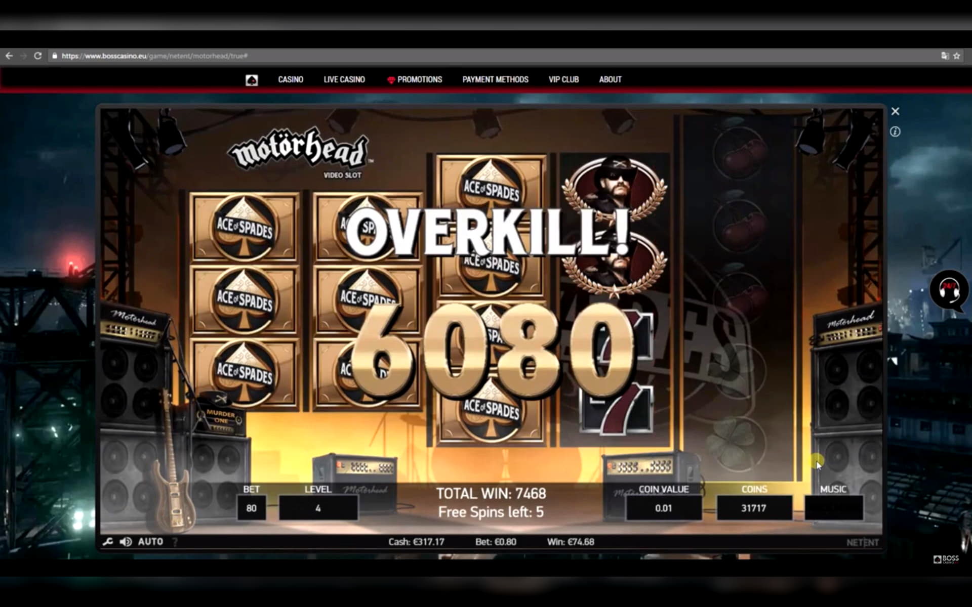 560% casino match bonus at Spinland Casino