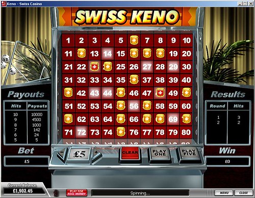 SwissCasino - Keno