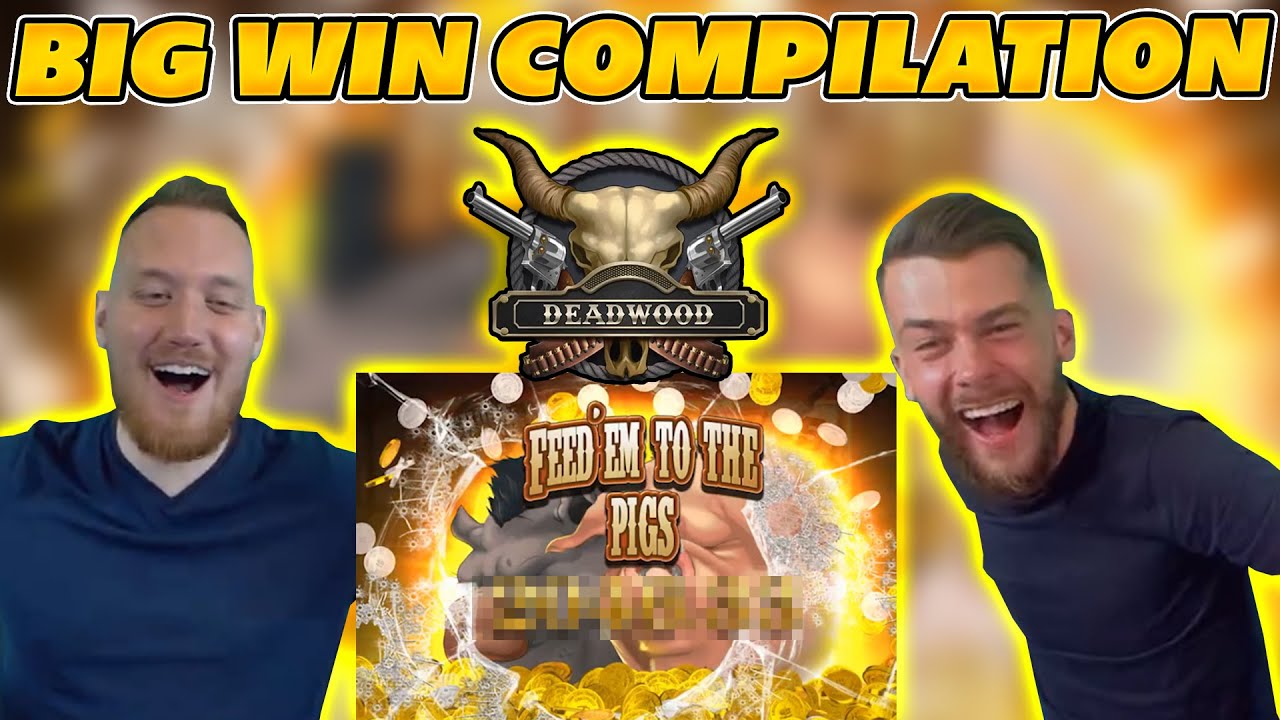 BIG WIN COMPILATION on DEADWOOD! NEW SLOT and HUGE WINS on Online Slots!