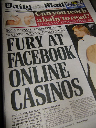 Fury at Facebook Online Casinos – Daily Mail