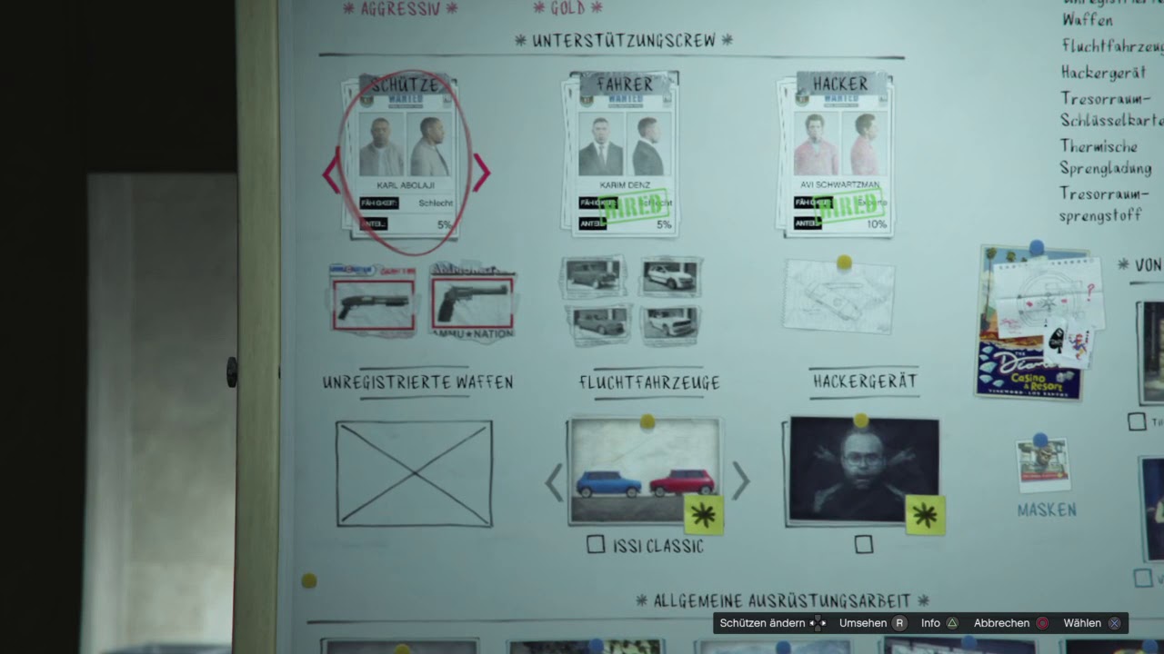 GTA-Online Indian Casino Heist richtige Setup-Einstellungen ( Aggressiv )