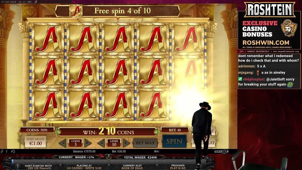 ?Online Indian Casino Jackpots of the Week? BIG Win on Book of Dead slot – 56 000€ (Roshtein) ⭐ MAX BET ⭐