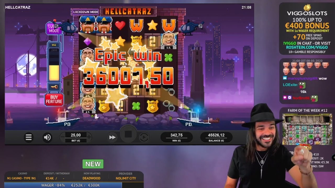 Roshtein Hellcatraz Huge Win X1440 – Online Indian Casino Big Win in Slots