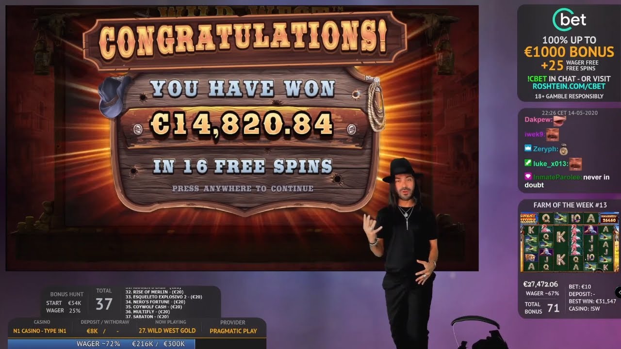 Roshtein Wild West Gold – Online Indian Casino Big Win in Slots