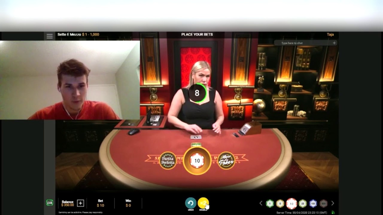 Sette E Mezzo WITH LIVE DEALER ONLINE Indian Casino ITALIAN BLACKJACK NEW GAME !!!