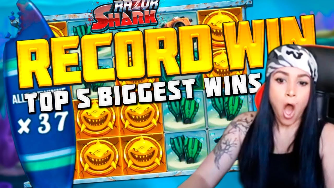 TOP 5 BIGGEST SLOTS WINS OF THE WEEK | Indian Casino GAMES | RECORD WIN | 8762x IN THE RAZOR SHARK SLOT