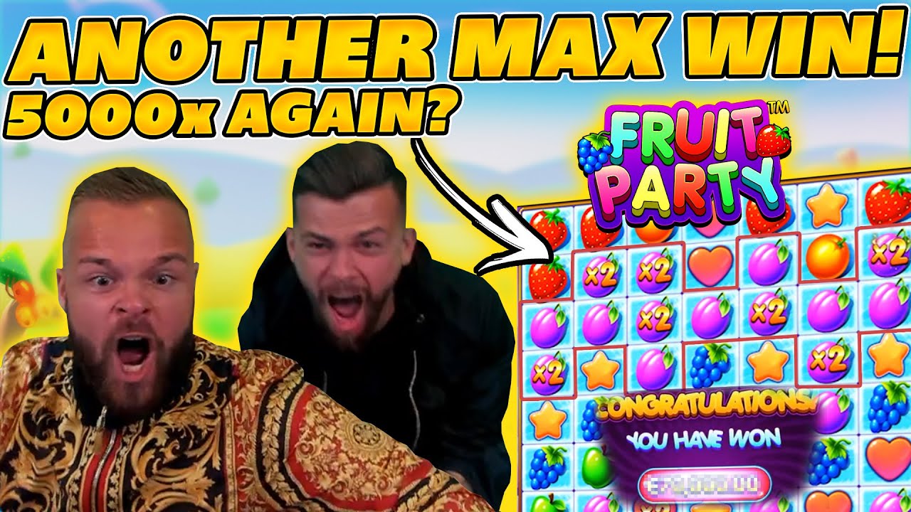 ANOTHER HUGE MAX WIN on FRUITPARTY! INSANE BIG WIN and FUNNY REACTION! BIG WIN on Online Slots!