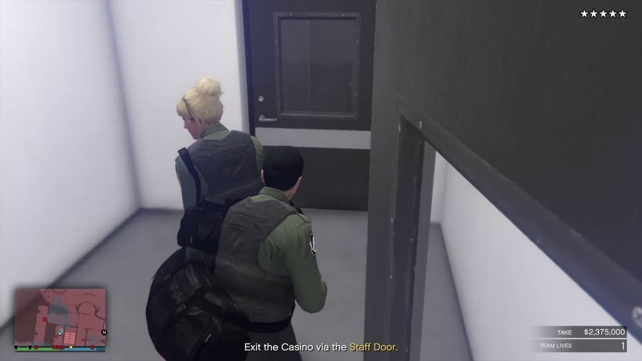 GTA Online Indian Casino Heist (The Big Con) 2 Players