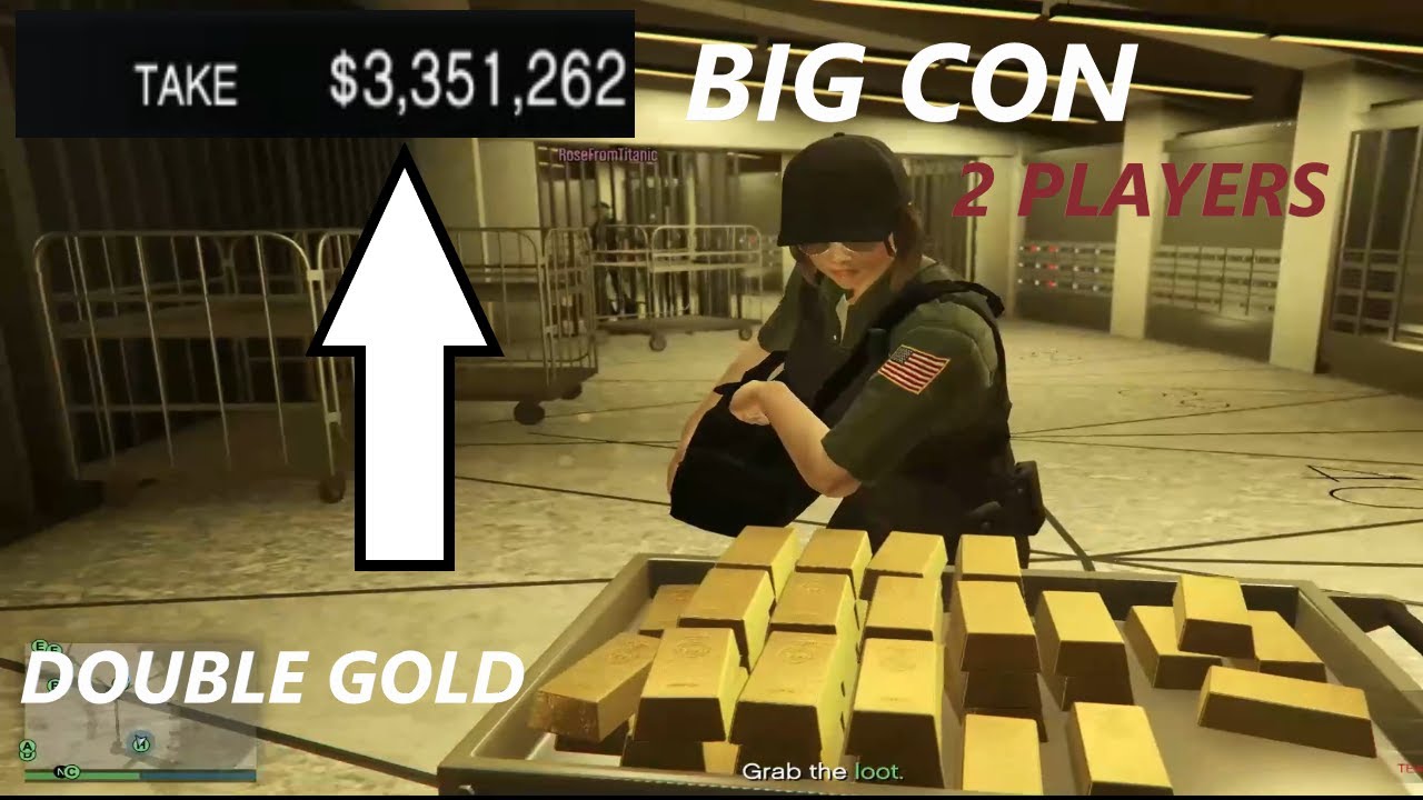 GTA V ONLINE – Indian Casino HIEST 3 MILLION $ – 2 PLAYERS BIG CON DOUBLE GOLD GLITCH