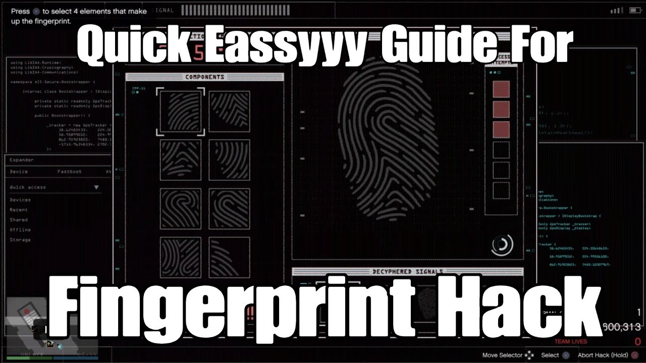 Gta Online Diamond Indian Casino Heist Eassyyy Fingerprint Hacking Guide