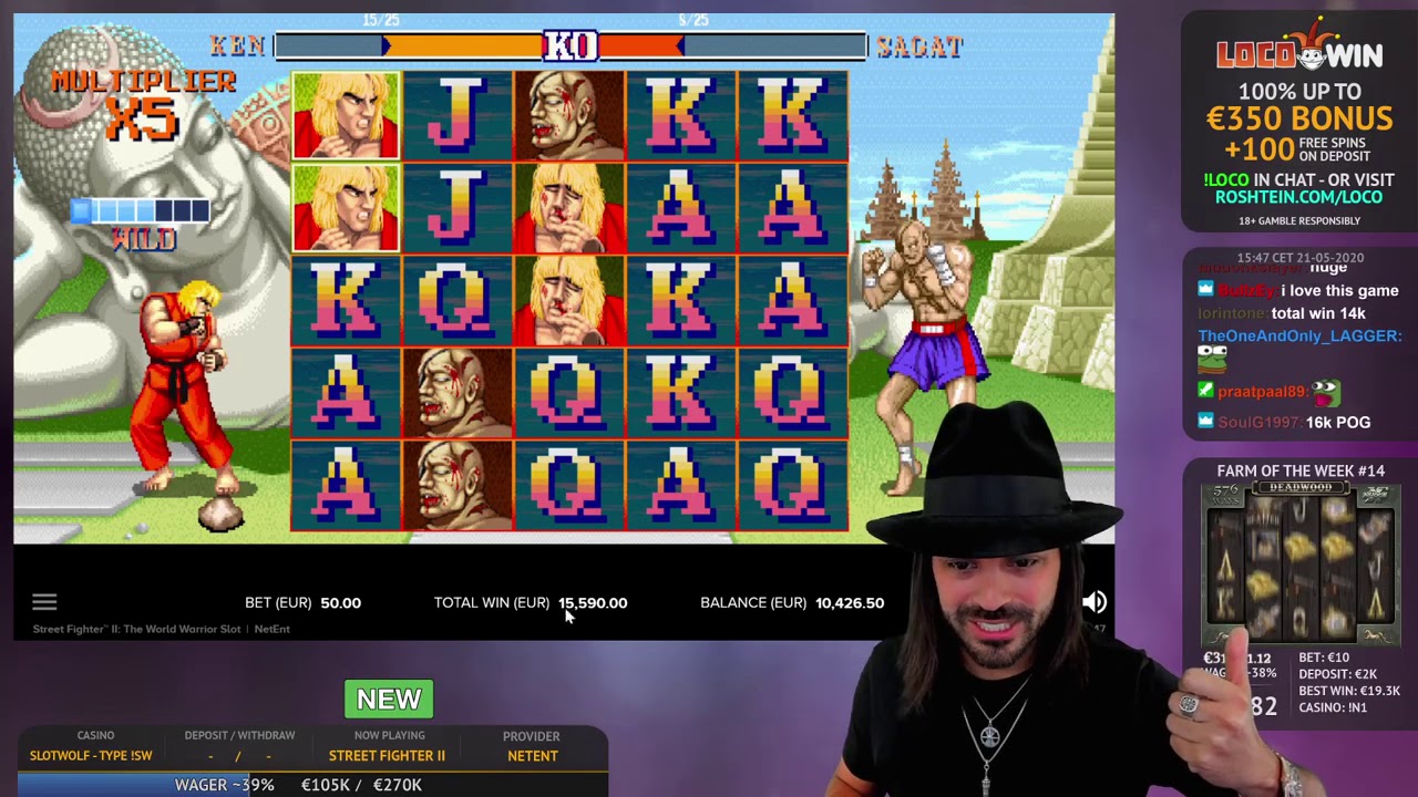 Roshtein Street Fighter II: BigWin 58077€ – Online Indian Casino in Slots