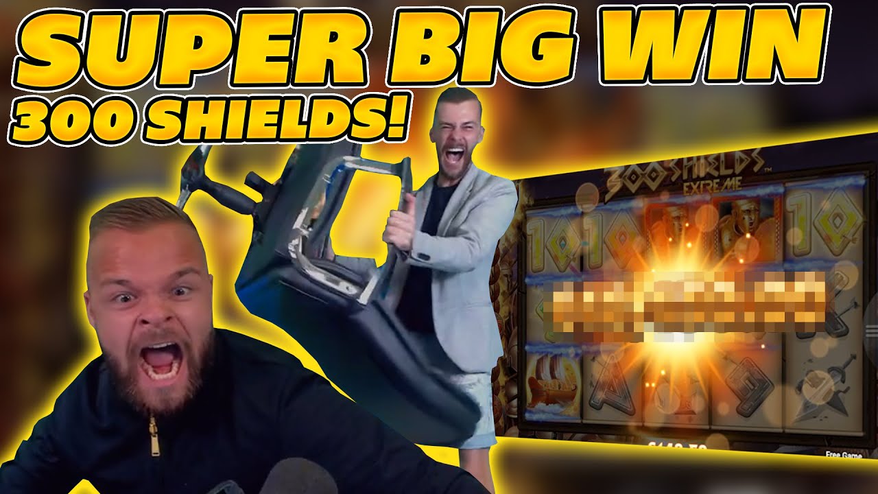SUPER BIG WIN on 300 SHIELDS XTREME! 300x STAGE INSANE WILDS! HUGE WIN on Online Slots!