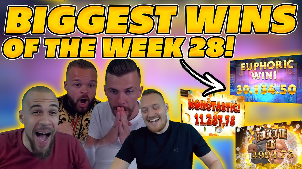 BIGGEST WINS OF THE WEEK 28! INSANE BIG WINS on Online Slots! TWITCH HIGHLIGHTS!