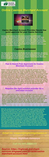 Online Casinos Merchant Account