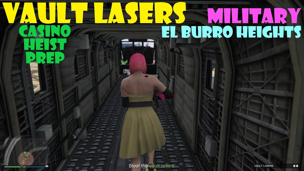 GTA Online: Indian Casino Heist Prep: Vault Lasers – Military – El Burro Heights