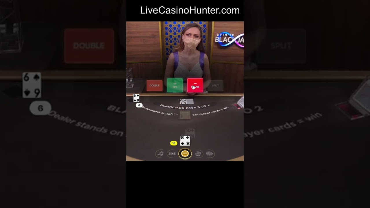 Live BlackJack Hit on 16 Get 21 Luck Dealer – Online Indian Casino #shorts #livecasino #gambling