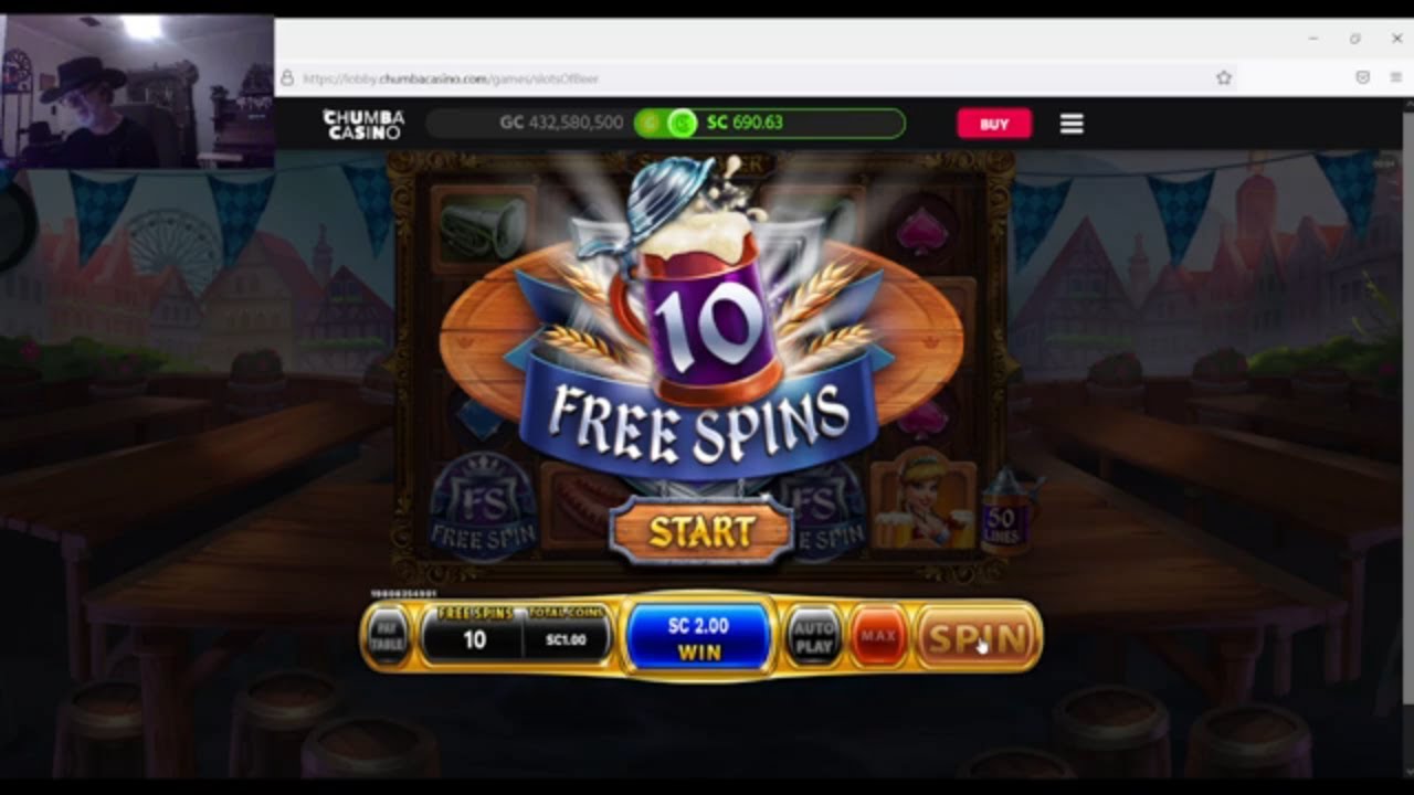 FREE Spins SLOTS of BEER Chumba online Indian Casino