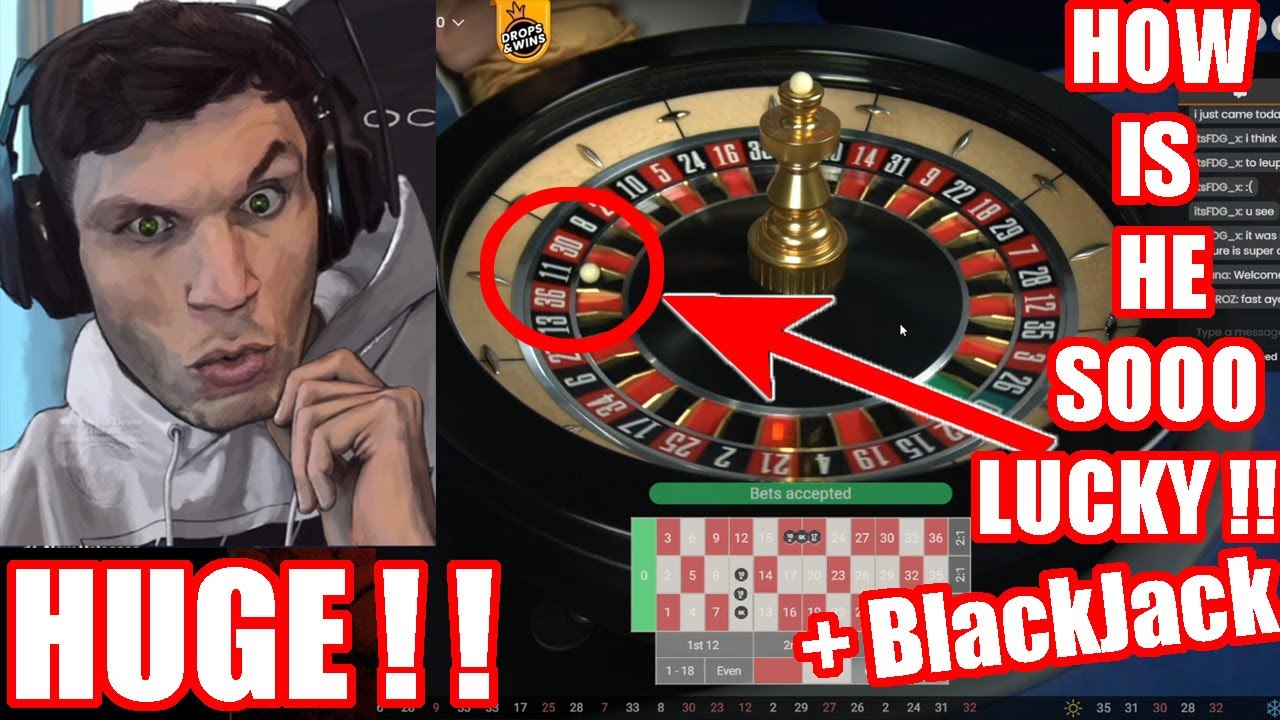 The LUCKIEST ROULETTE Player live .. and BlackJack | TrainWrecksTV