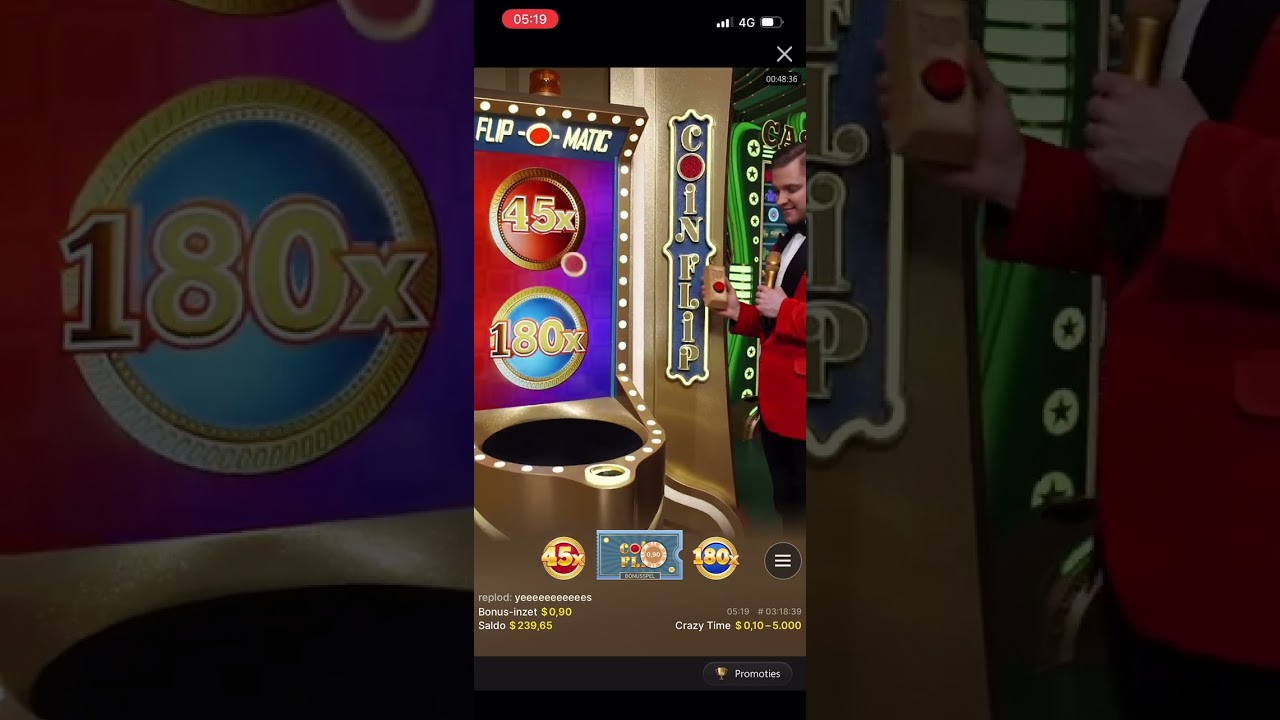Crazy time big hit coinflip 15x topslot jackpot online Indian Casino