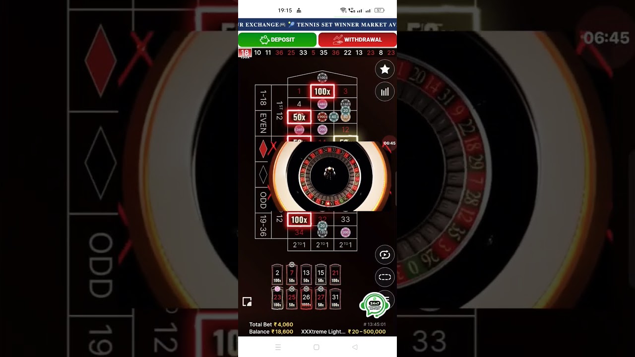 فوز كبير في 1000X Extreme Lighting Roulette, تتجه في الهند